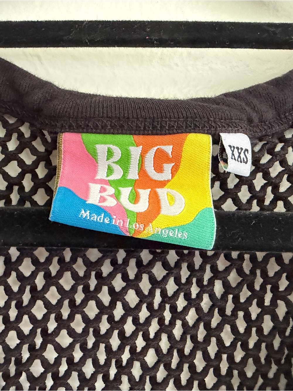 Big Bud Press Cotton Mesh Tank Top - Black - Picture 4 of 7